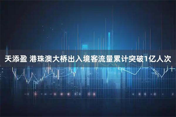 天添盈 港珠澳大桥出入境客流量累计突破1亿人次